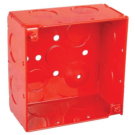 4 square junction boxes with knockouts towards the front|junction boxes with terminal blocks.